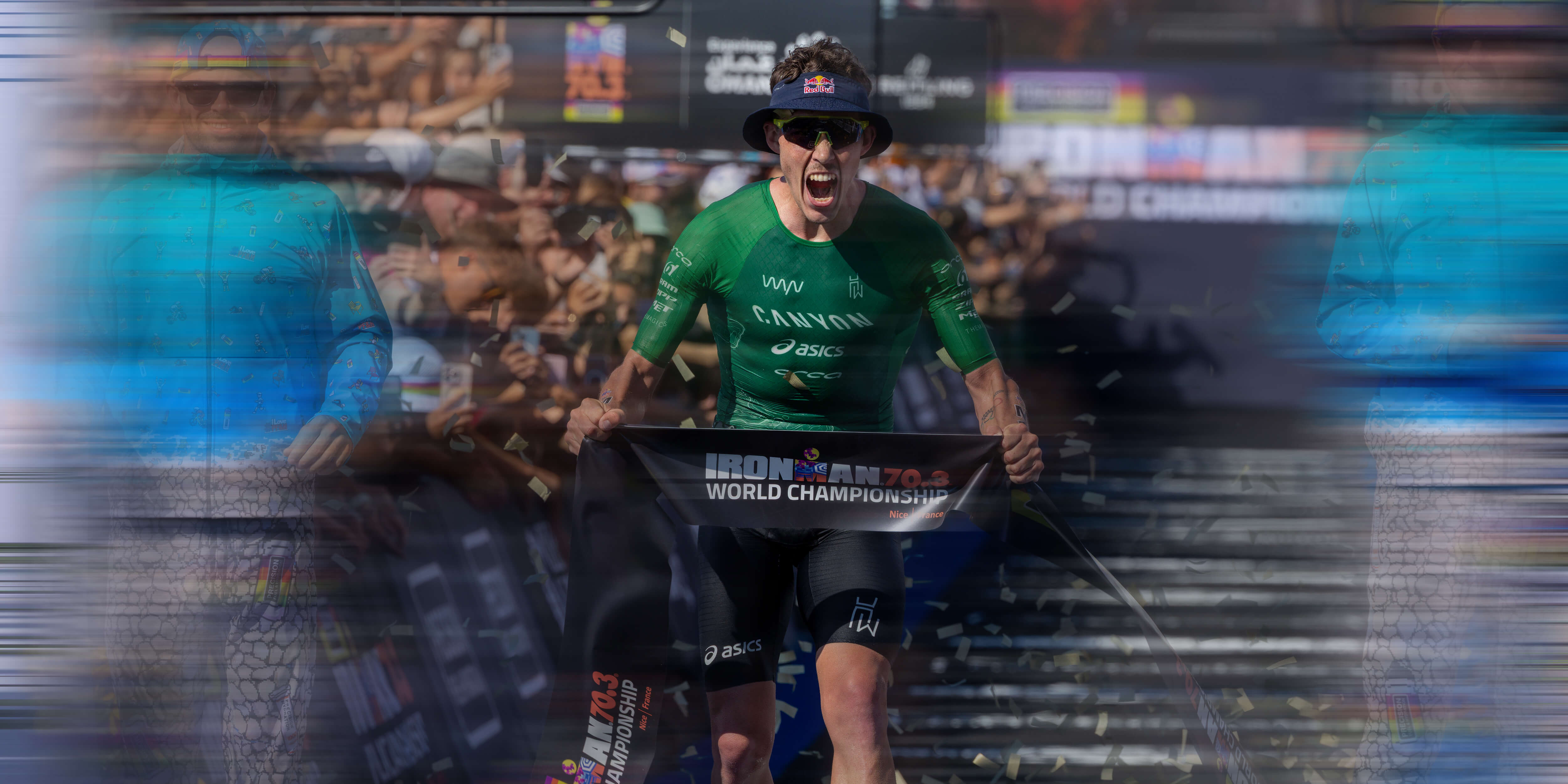 Hayden Wilde IRONMAN 70.3 Wereldkampioen Nice 2026 met 6d